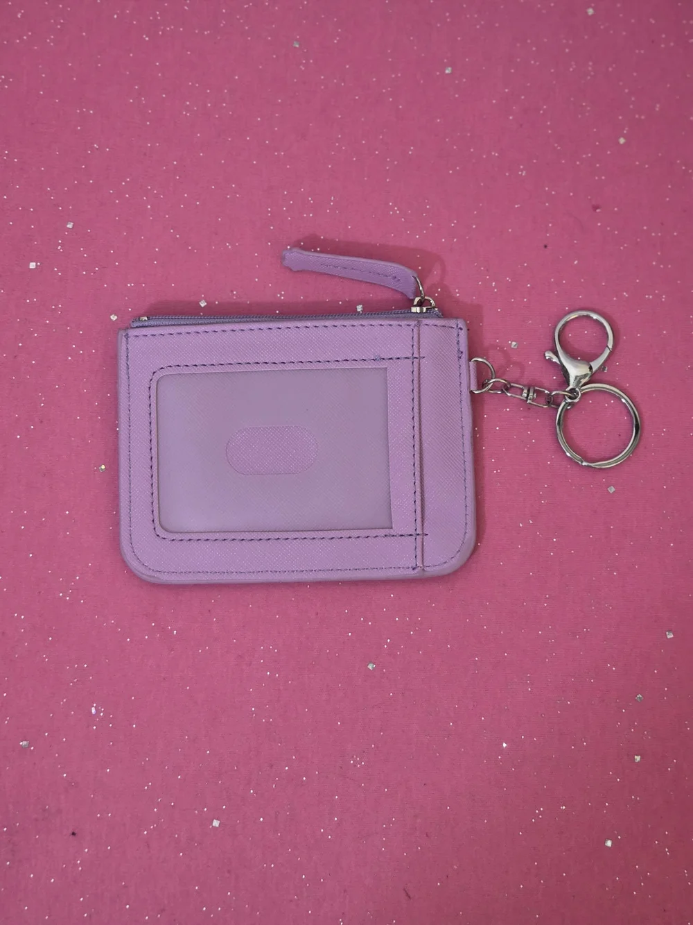 Sanrio Kuromi Purple Cartoon Print Zip-Around Card Wallet Credit Card Womens